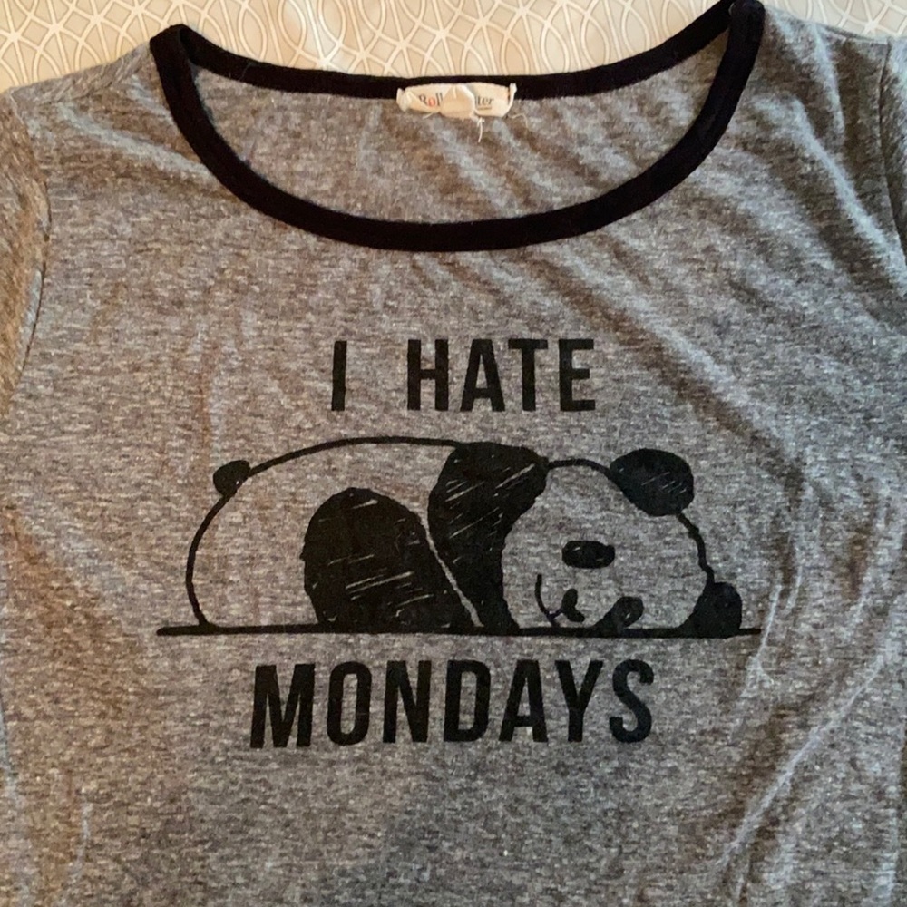 “I HATE MONDAYS “ Panda Tee